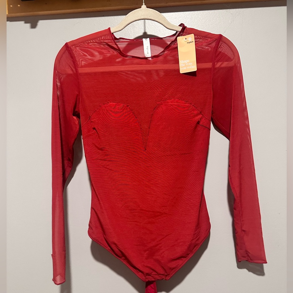 Popilush shape wear Red bodysuit